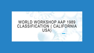 classification of periodontal diseases | PPTX