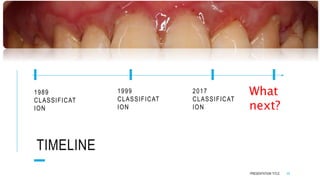 classification of periodontal diseases | PPTX