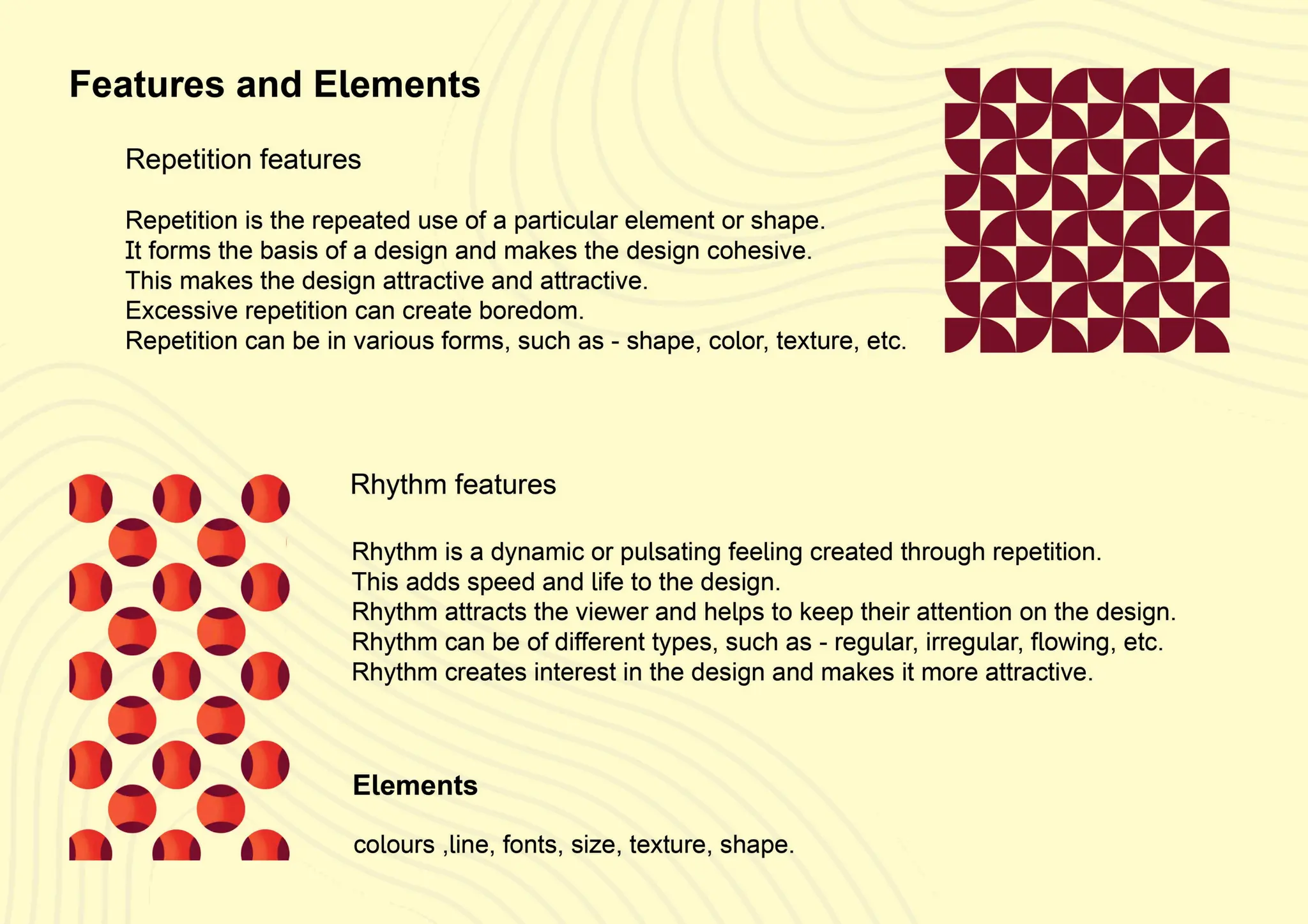 A Designing Project on "Rhythm and Repetition"