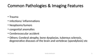 Comprehensive Neuro-Radiology: Imaging Techniques and Common ...