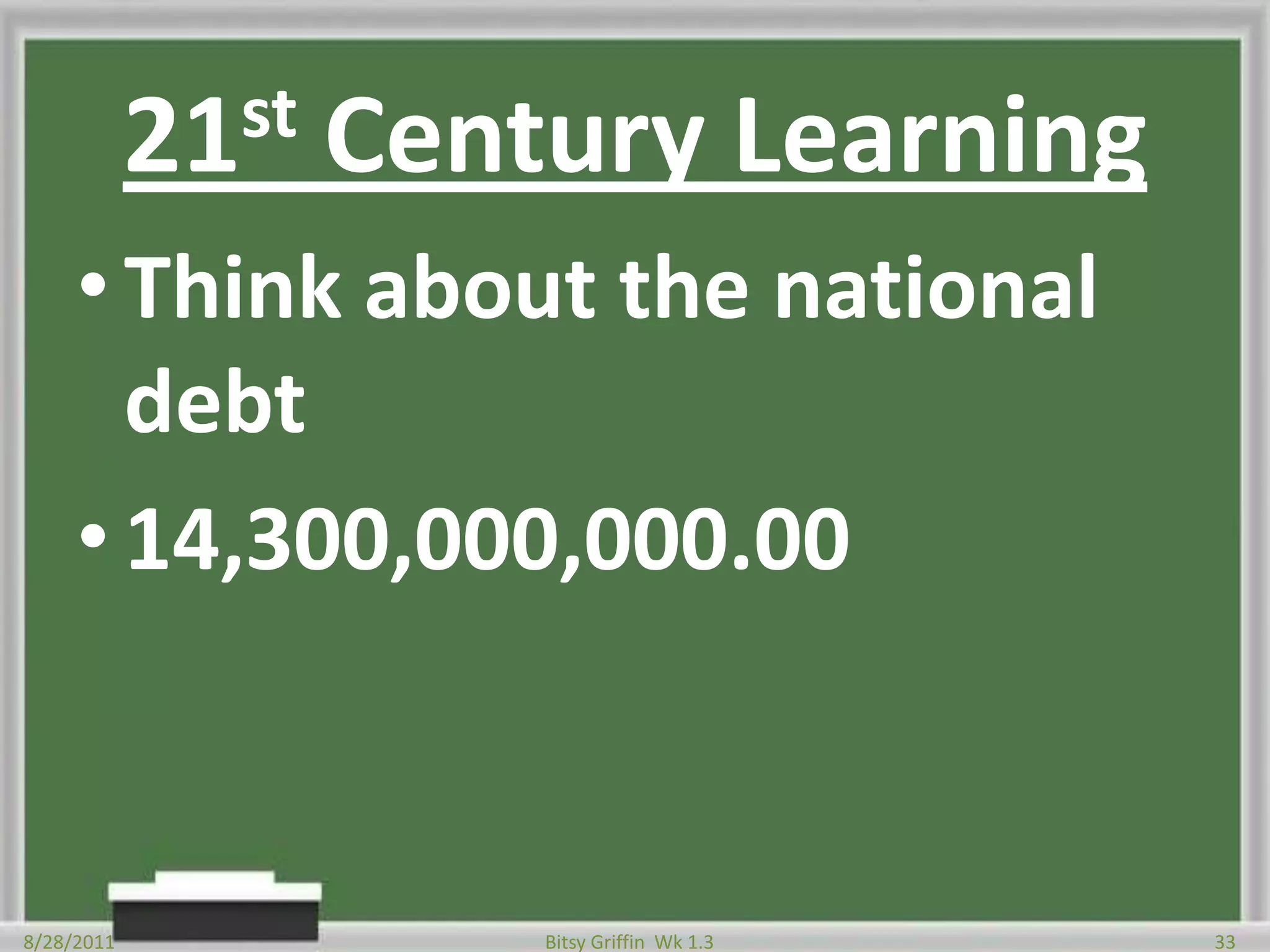 900,000.0Place Value0.90.900.9008/28/201132Bitsy Griffin  Wk 1.30.09