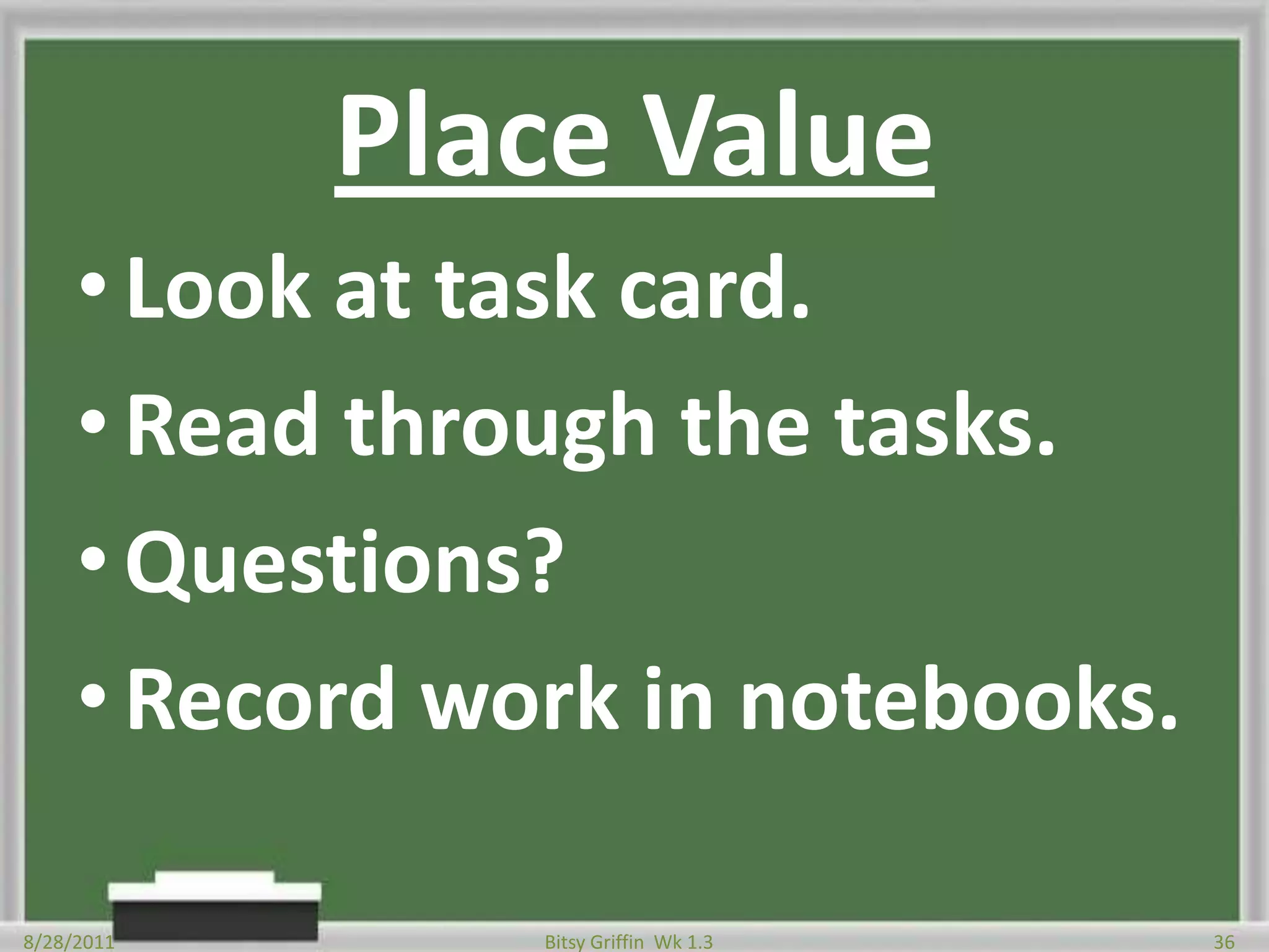 21st Century LearningWhat if it were14,300,000.00Would we be in more or less debt?13,400,000,000,000.00?8/28/201134Bitsy Griffin  Wk 1.3