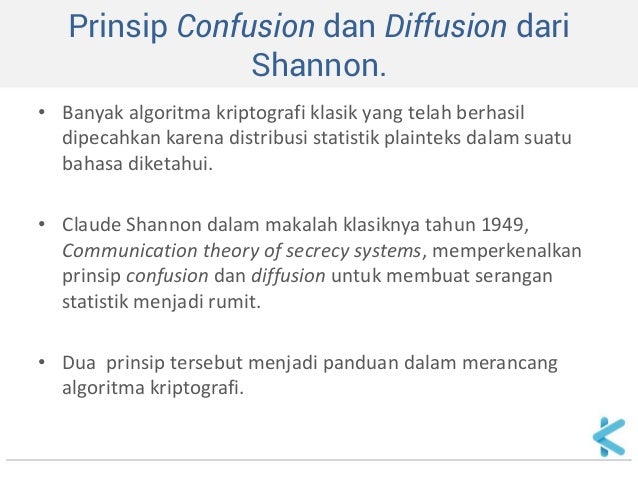 Kriptografi - Prinsip Perancangan Cipher Blok