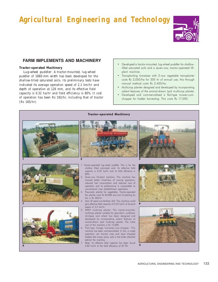 Agricultural Engineering and Technology
