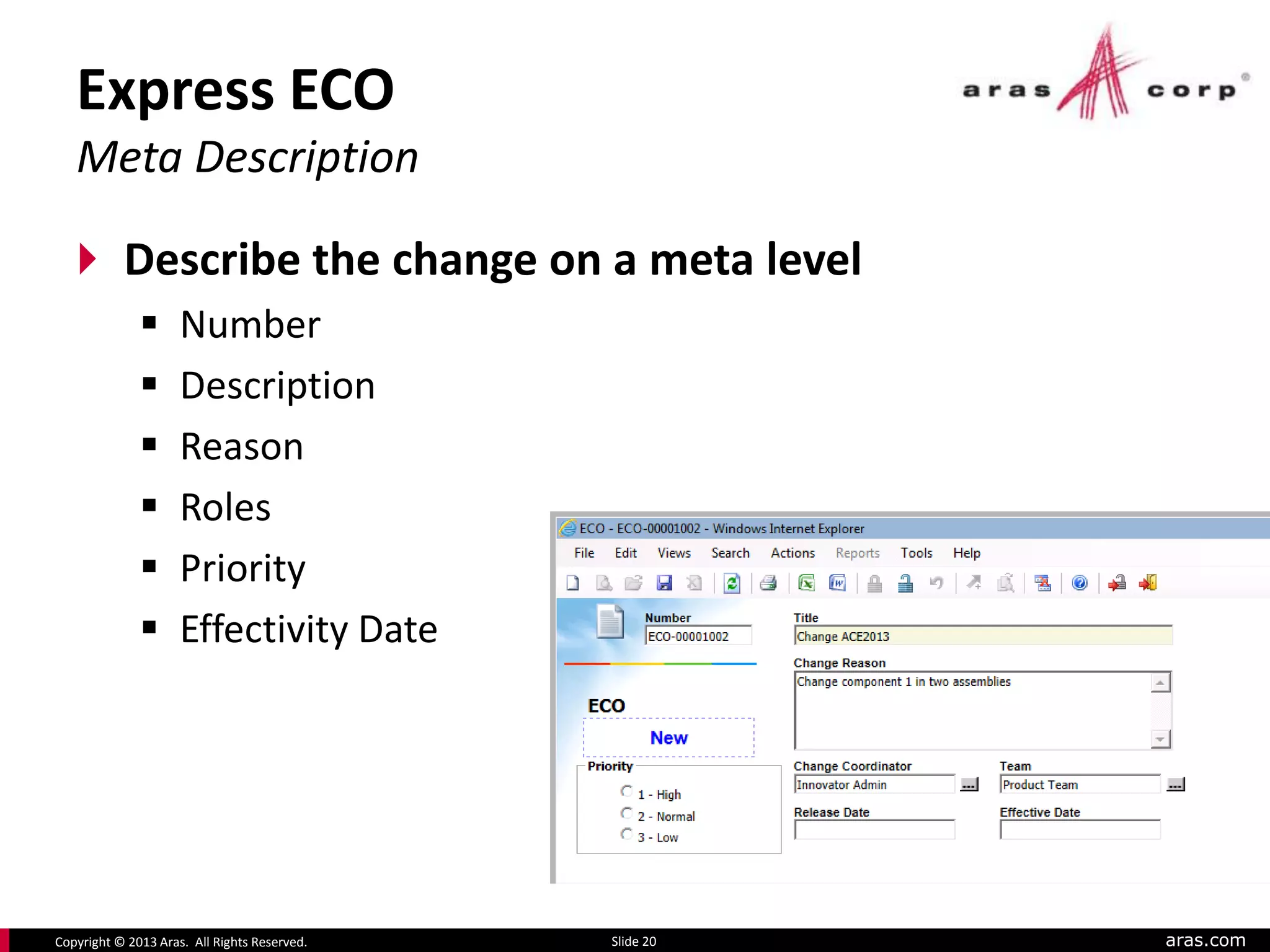 ARAS - change management | PPTX