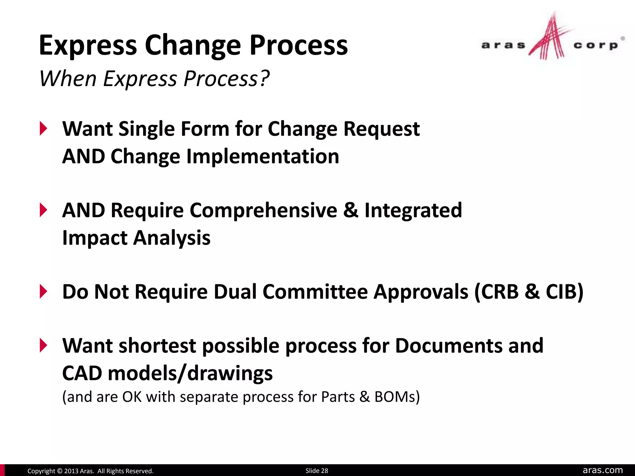 ARAS - change management | PPTX