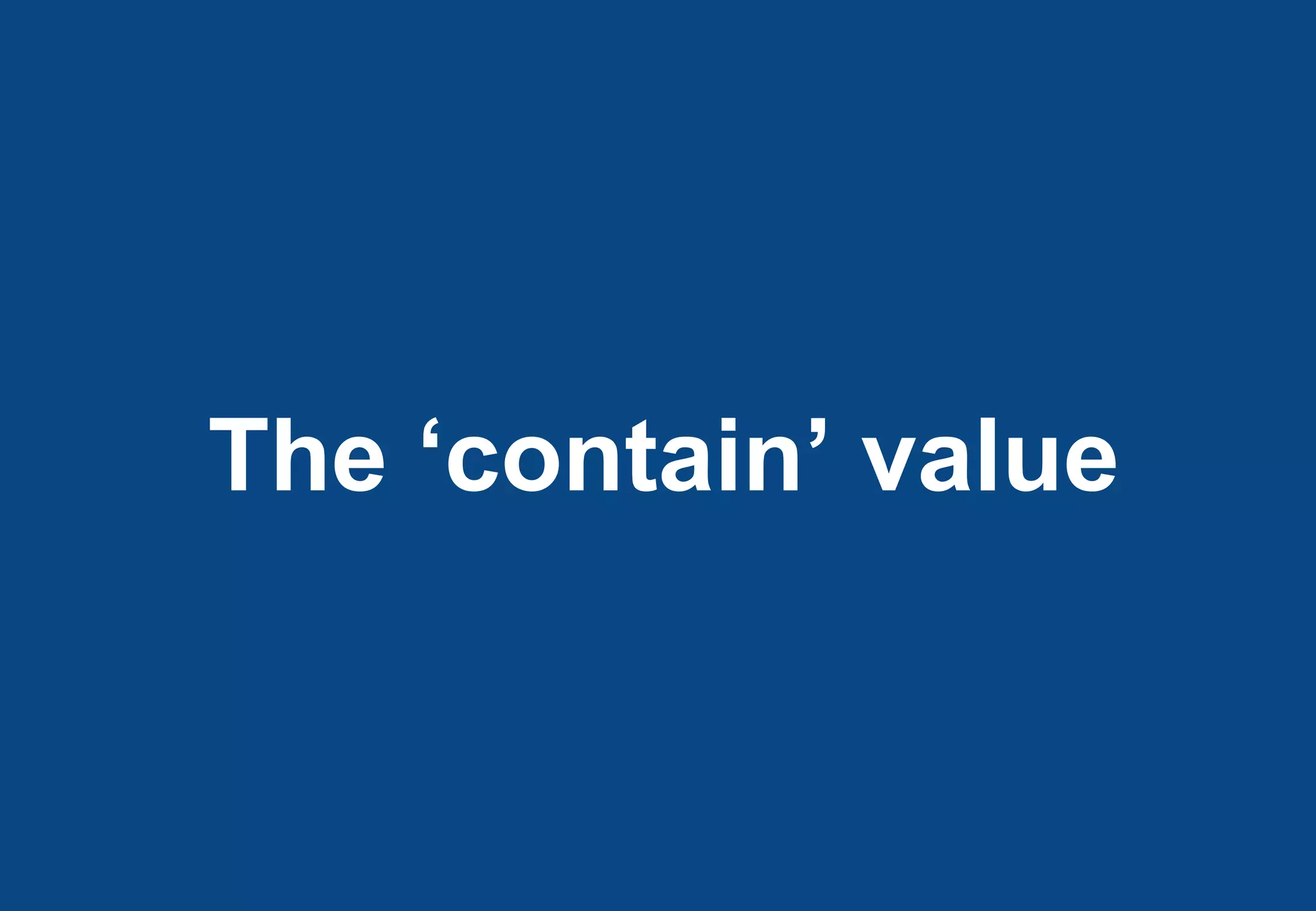 The ‘contain’ value
 
