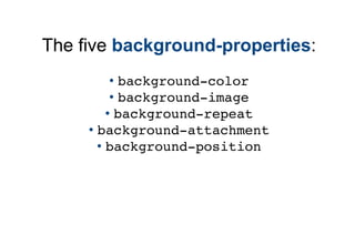 CSS3 Backgrounds | PDF