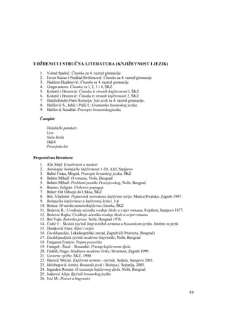 08 bosanski jezik I Knjizevnost Nastavni Plan I Progrsm pdf 08 bosanski jezik I Knjizevnost Nastavni Plan I Progrsm pdf
