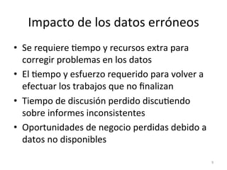 Datos Inconsistentes Calidad de los Datos - analisis de datos | PDF