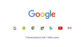 7 Cloud products with 1 billion users
 