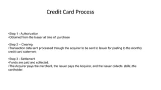 Credit Card Processing - Business Process Modeling | PPTX