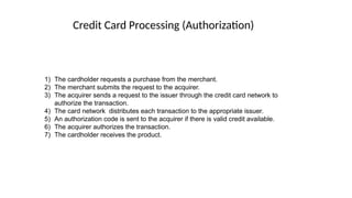 Credit Card Processing - Business Process Modeling | PPTX