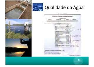 Qualidade	
  da	
  Água	
  
 