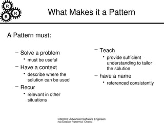 software design patern for software engineering | PPT