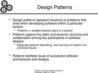 software design patern for software engineering | PPT