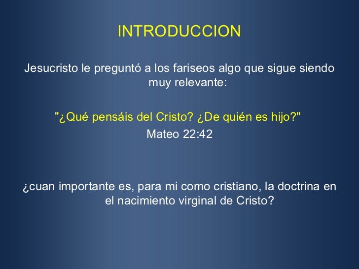 El nacimiento virginal de Jesús