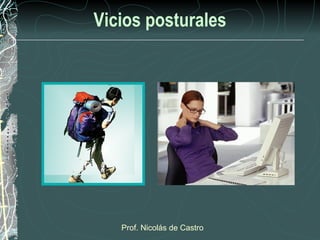 Vicios posturales




   Prof. Nicolás de Castro
 