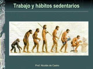 Trabajo y hábitos sedentarios




         Prof. Nicolás de Castro
 