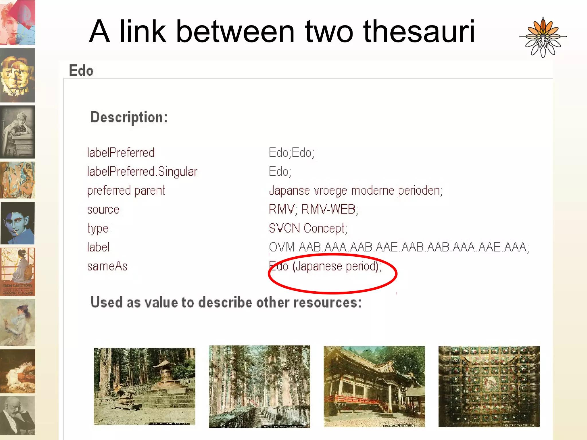 A link between two thesauri
 