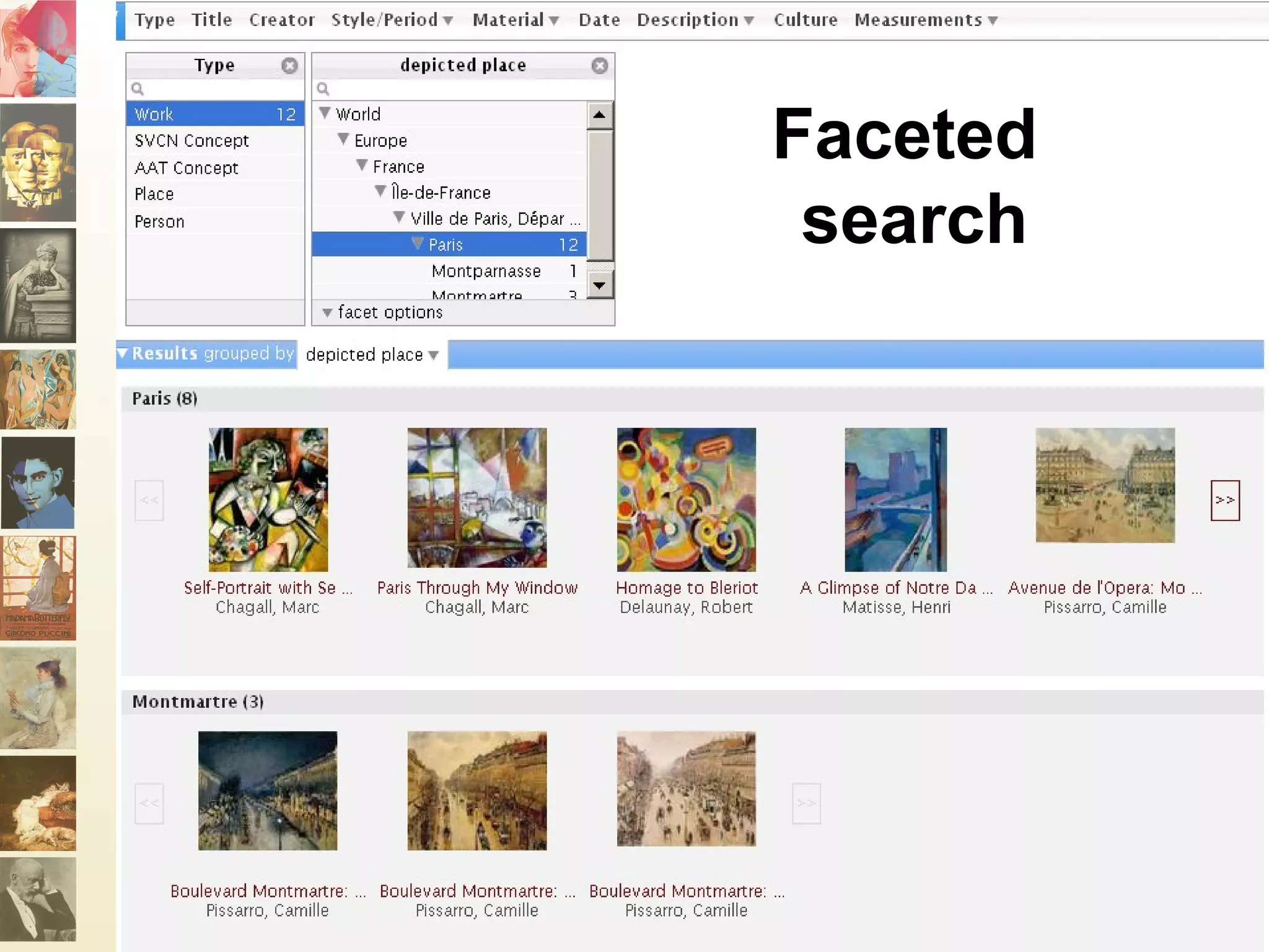 Faceted search Faceted
search
 