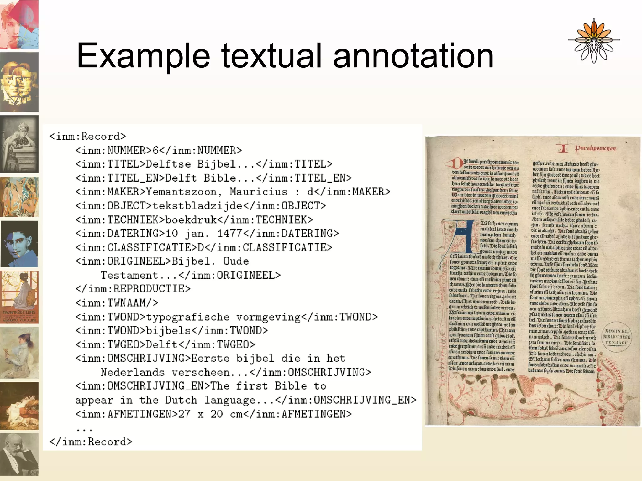 Example textual annotation
 