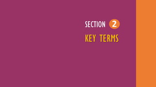 2SECTION
KEY TERMS
 