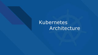 Kubernetes
Architecture
 