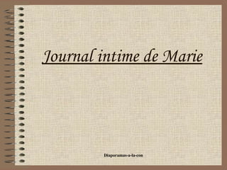 Journal intime de Marie 