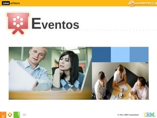 3




         Eventos




    23             © 2011 IBM Corporation
 