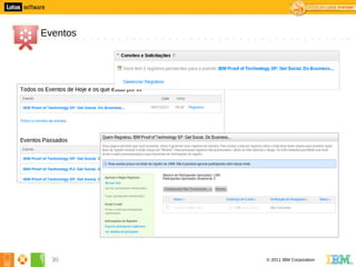 0




    Eventos




      30      © 2011 IBM Corporation
 