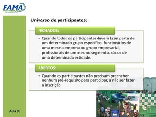 Aula 01
Universo de participantes:
 