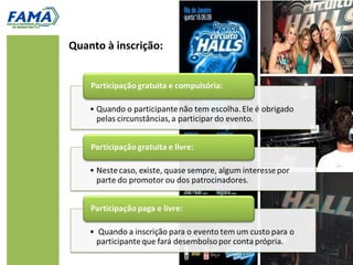 Quanto à inscrição:
 