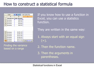 Using Sign In Statistics 08 ms excel | PPT