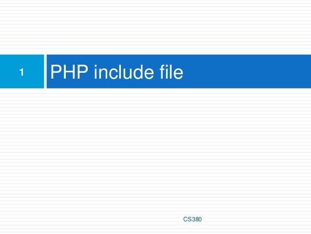 php include file php include file