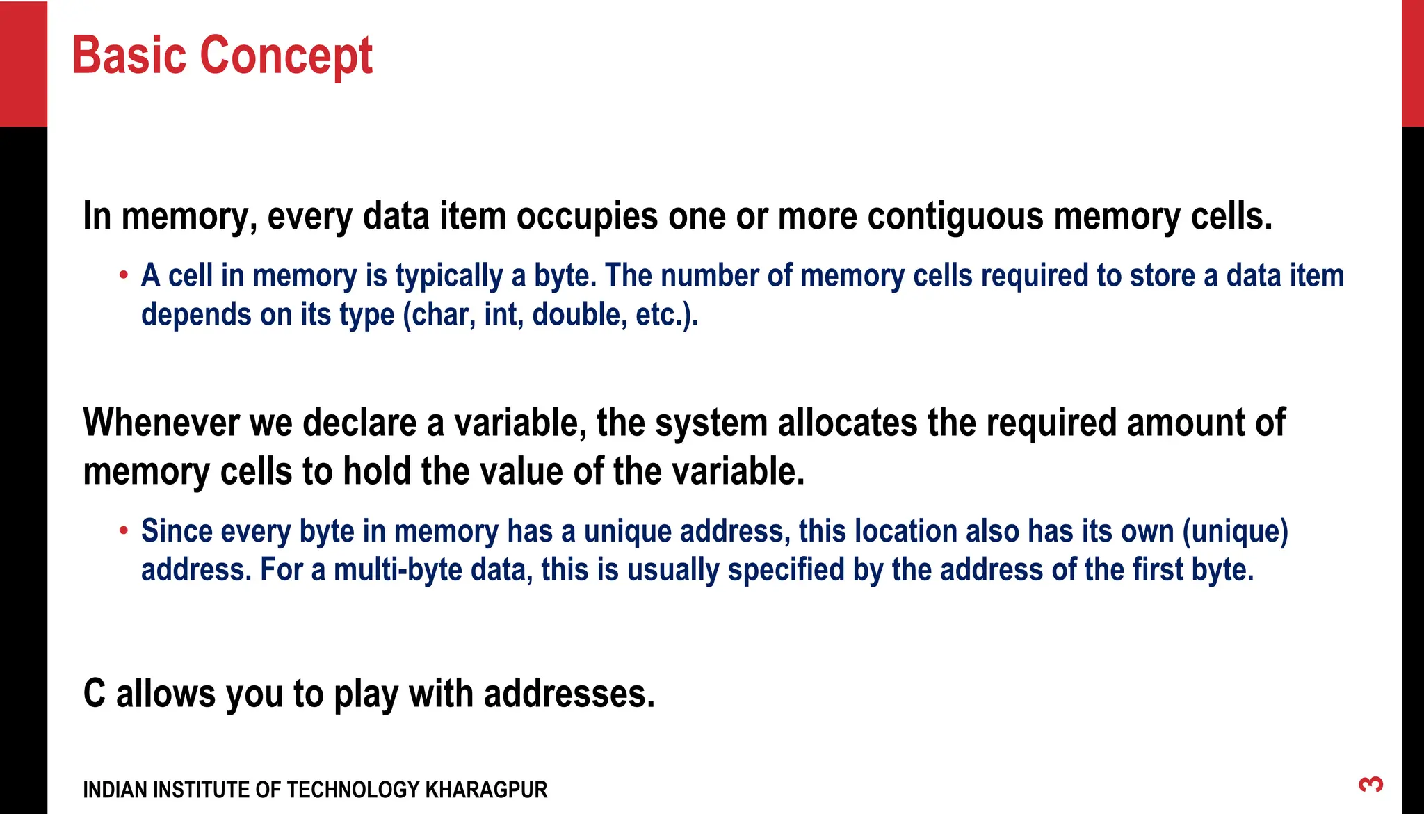 Pointers are one of the core components of the C programming language ...