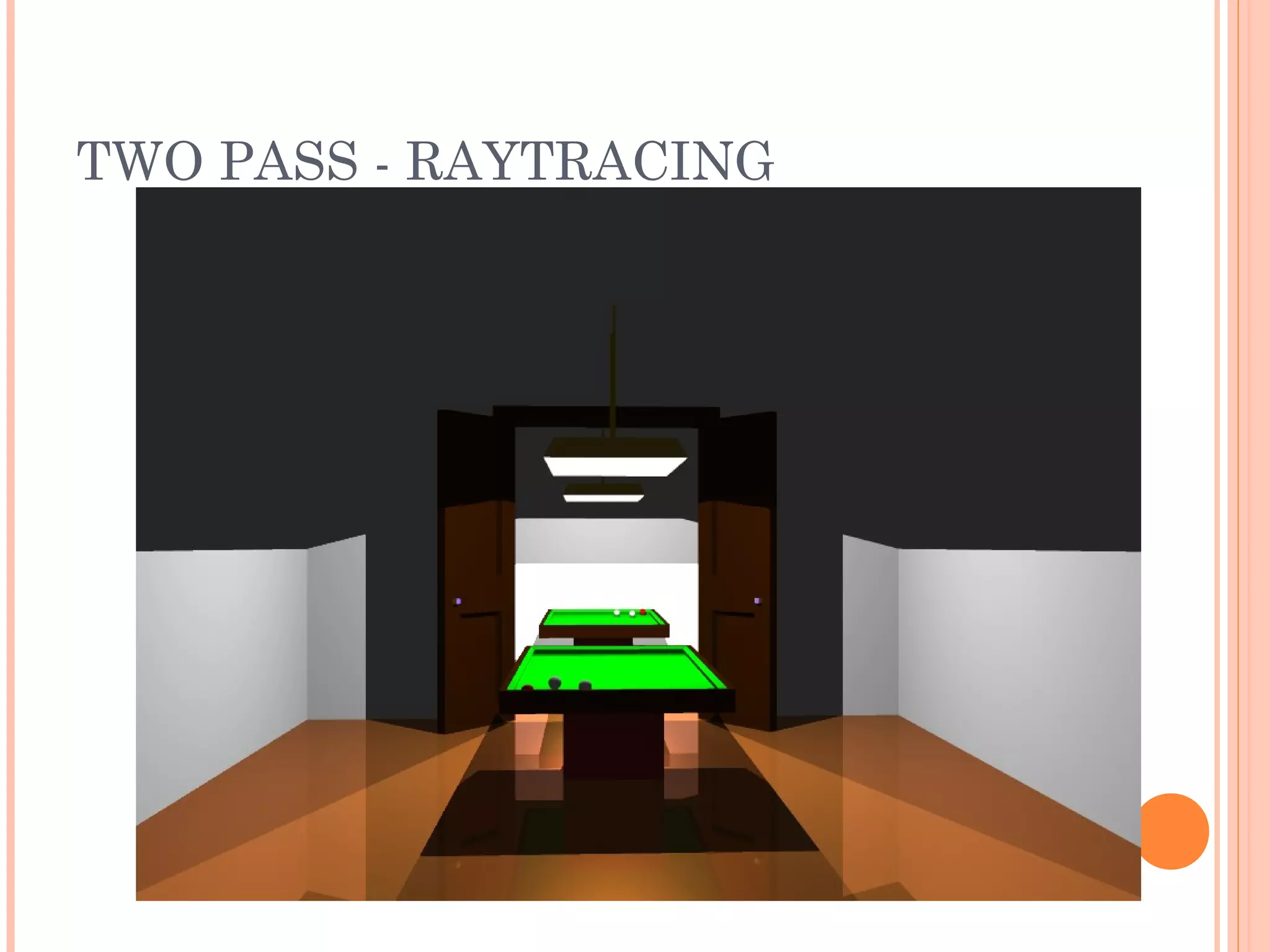 TWO PASS - RAYTRACING
 
