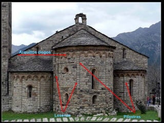 Arquillos ciegos
Lesenas Pilastras
 