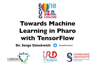 Towards Machine
Learning in Pharo
with TensorFlow
Dr. Serge Stinckwich
le logotype : les différentes formes en couleur
version verticale
version compacte
SergeStinckwich
 