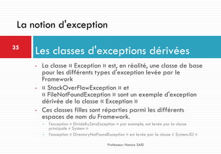 08 visual basic .net - debogage et gestion des exceptions | PDF