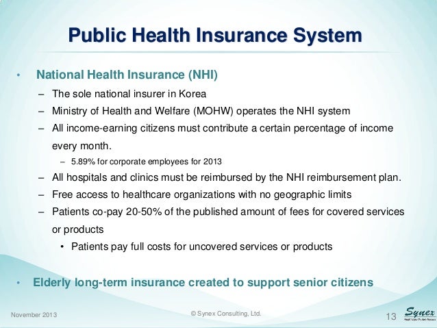 korean health insurance system Health infrastructure healthcare in north korea includes a national medical service and health insurance system north korea's government provides universal health. korean health insurance system Health infrastructure healthcare in north korea includes a national medical service and health insurance system north korea's government provides universal health.