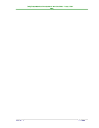 Diagnóstico Municipal Consolidado Mancomunidad Todos Santos
                                              DMC




P.D.C.R.- II                                                                 I.P.D- Beni
 