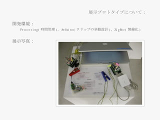 _kh Processing( rg ), Arduino( åפΒOӋ ),  ZigBee ( o ) չʾд  չʾץȥפˤĤ  