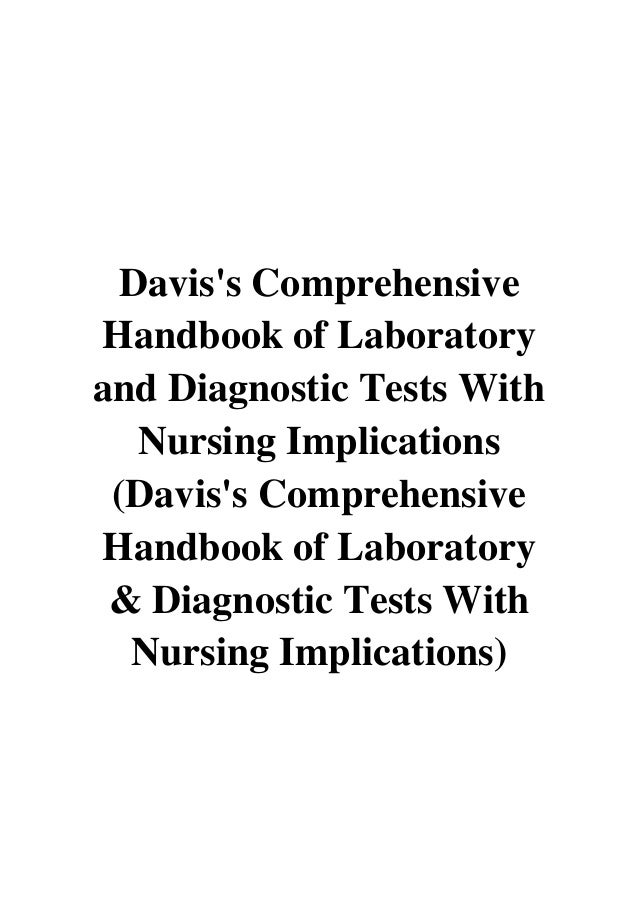 (2017) Davis's Comprehensive Handbook of Laboratory and Diagnostic