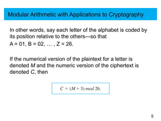 Sides on Modular Arithmetic with Applications to Cryptography.pptx