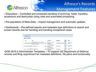 Alfresco Records Management | PPT