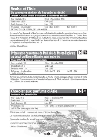 Programme UP Berry 2008/ 2009