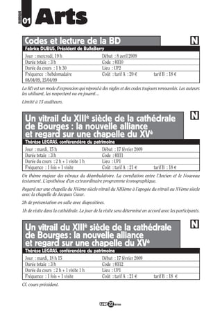 Programme UP Berry 2008/ 2009