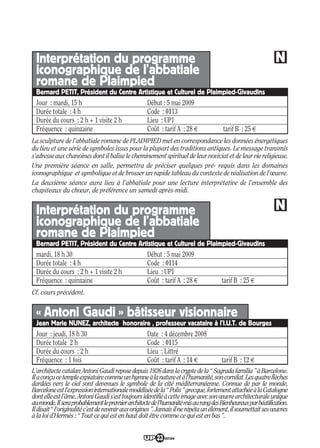 Programme UP Berry 2008/ 2009