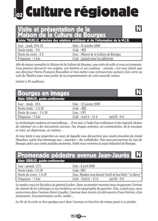 Programme UP Berry 2008/ 2009